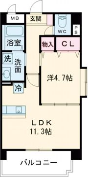 アルリシャー菊陽の間取り画像