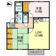 カサブランカ Ⅱの間取り画像