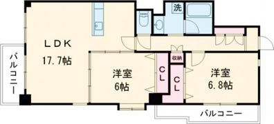 ヴィレラ辛島の間取り画像