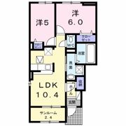 フォレスタ野間口の間取り画像