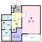 サン フィオーレ長尾Ⅱ番館の間取り画像