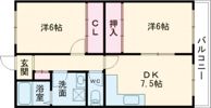 ハミングハイツの間取り画像