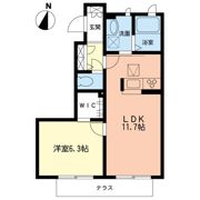 若宮ハイツ坂下の間取り画像