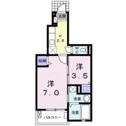 サニープレイス今宮 Ⅱの間取り画像