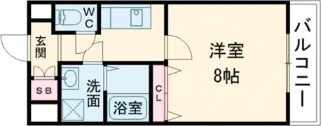 フローラ大垣内の間取り画像