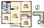グランドメゾンKyamo B棟の間取り画像