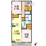 Regulus (ﾚｸﾞﾙｽ) A棟の間取り画像