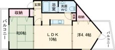 ソレイユ王塚台の間取り画像