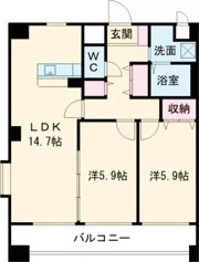 リバーサイド天神の間取り画像