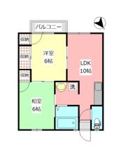コーポ十五社の間取り画像