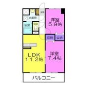 フォレストY&M雀宮A棟の間取り画像