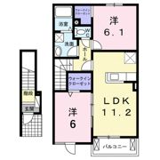 クレセールBの間取り画像