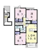 アルバ・ガーデンⅡの間取り画像