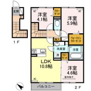 パシフィックハイツミスミⅡの間取り画像