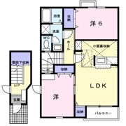 ラフィネプリズ Bの間取り画像