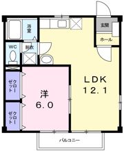 コーポフローラの間取り画像