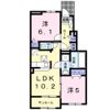 ヴィラドゥースⅠの間取り画像