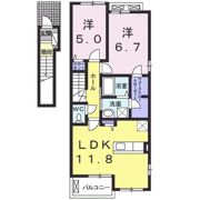 ベルアンジュの間取り画像