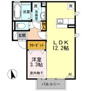 コーポ如月の間取り画像