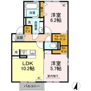 グランドソレイユ八幡 B棟の間取り画像