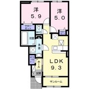 サンライズ エムⅡの間取り画像