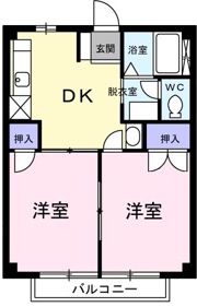 ハートリーコーポAの間取り画像