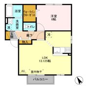 ディアクレスト Fの間取り画像