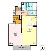 スパローハウス七番舘 Aの間取り画像