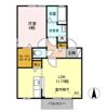 セジュールKIYO Bの間取り画像