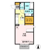 ミルアモール Bの間取り画像