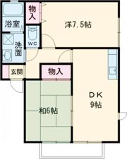 コスモス(石橋)の間取り画像