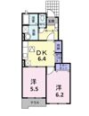 カトレア Ⅱの間取り画像