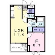 メゾンけやきの間取り画像