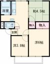 桜ハイツの間取り画像