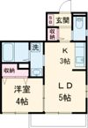 エルメゾンイシイ Fの間取り画像
