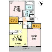 ライジングサン西宮 A棟の間取り画像