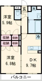 ミウ・ベリーベルの間取り画像