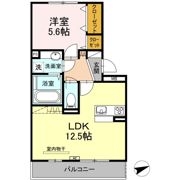 レーヴ新地の間取り画像