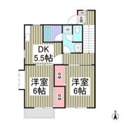 モダンピープルA棟の間取り画像
