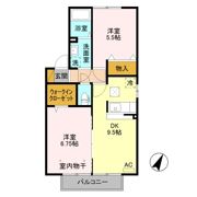 ピジョンコート Aの間取り画像