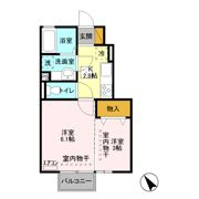ヴェールクレール Bの間取り画像