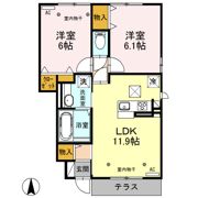 プラウド ヴィラ Cの間取り画像
