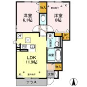 プラウド ヴィラ Cの間取り画像