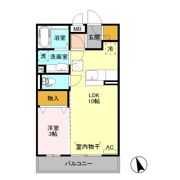 ポンテ リーベ Bの間取り画像