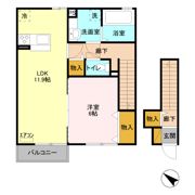 リバストーン Aの間取り画像