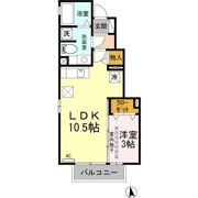 モンテベール Ⅱの間取り画像
