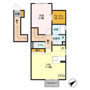 クラージュ Cの間取り画像