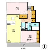 エルミタージュ Bの間取り画像
