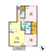 グリーンハイツKの間取り画像