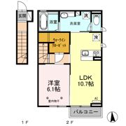 クレインⅢの間取り画像